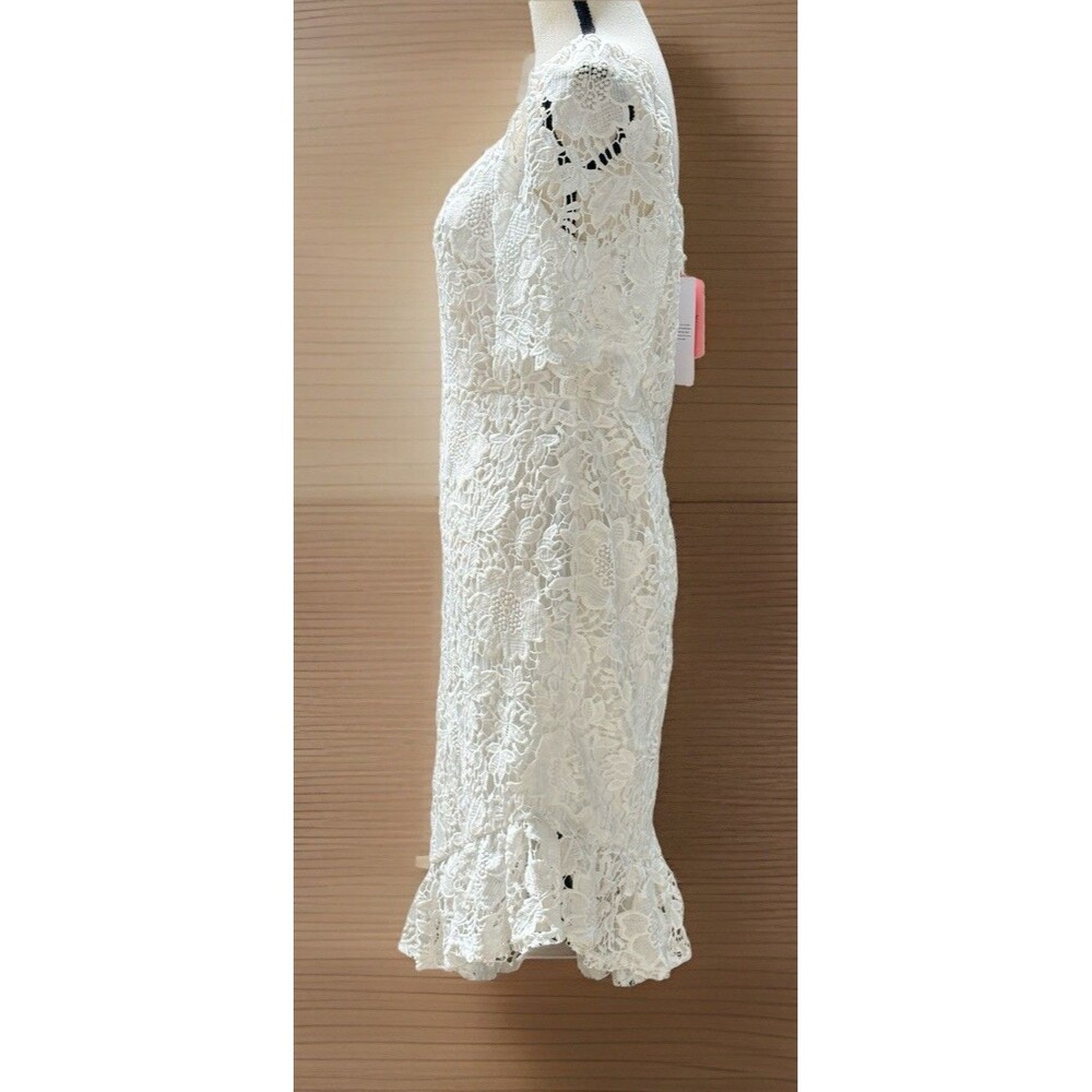 JJ's House Adelita White Lace Midi Dress Size L #312108 - Picture 10 of 16